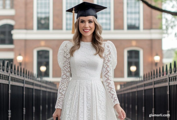 White College Graduation Dresses: A Classic Choice