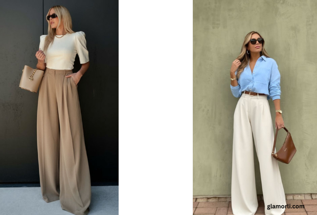 High Waisted Wide Leg Pants