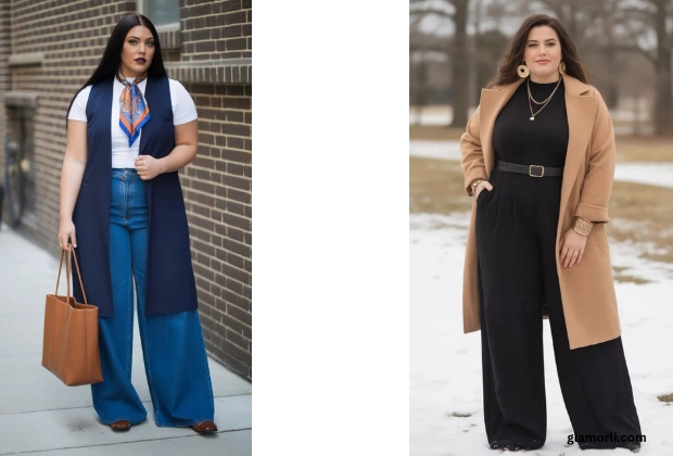 Plus Size Wide Leg Pants: