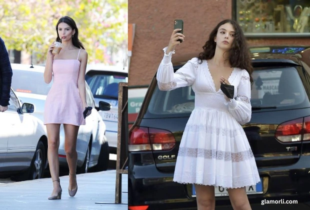 Mini slip dresses