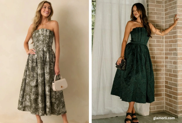 Midi Fall Wedding Guest Dresses